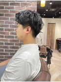 アップバングパーマ
