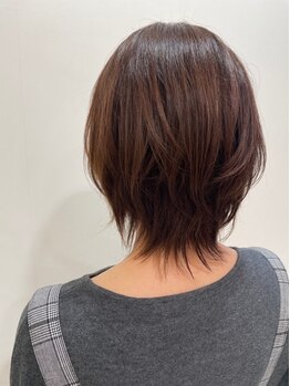 ヘアー ビジュー(hair BIJOU)の写真/【グレイカラー(白髪染め)¥3300】白髪が気になる…という方も、自然な発色の仕上がりでしっかりカバー☆