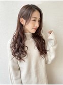大人ロングのチョコレートブラウン【デジタルパーマ】