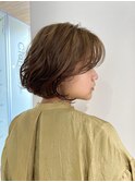 くしゃっとラフな大人ボブ