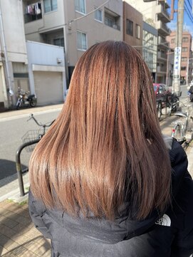 ビンナ(BINNA) バレイヤージュパールグレージュ×水素トリートメント