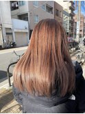 バレイヤージュパールグレージュ×水素トリートメント