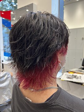 オーシャントーキョー 仙台(OCEAN TOKYO) セクションカラーブリーチレッドウルフマッシュ仙台