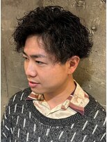 ソレイユ バイ アルフレッド(SOLEIL by alfRed)&nbsp;メンズカット　ツーブロック　束感　波巻パーマ