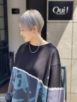 ウィ 立川(Oui)&nbsp;ショートカット×ホワイトシルバー×ドライするだけ