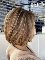 リドル ヘアー 駒生店(Riddle HAIR) ボブ×ハイライト