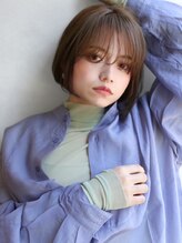 ニーム クルール 国分寺北口店(NEEM Couleur) 大人可愛いショートボブ×前髪あり小顔カット×マロンブラウン