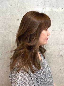 オーサム 下北沢(THE AWESUM) 大人ミディ/レイヤーカット/ブラウンベージュ[下北沢/下北沢駅]