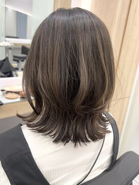 クシュ 本川越店(kusyu...) イメチェンホワイトブロンド外ハネボブ美髪ワイドバング韓国黒髪