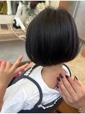 ４歳　前下がりボブ