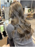 原宿オリーブベージュヘーゼルベージュブリーチカラー韓国