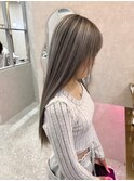 ホワイトブロンド/イメチェンヘアスタイル/バレイヤージュ