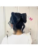 リボンヘアセット