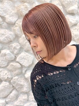 モアナ ルア バイ ヘッドライト 平塚店(Moana Lua by HEADLIGHT) 【Moana 平塚】#ボブ#ミニボブ#小顔魅せカット#ピンクベージュ