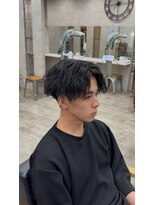エデン バイ トゥルークリエイション 新越谷(EDEN by True Creation)&nbsp;MEN’S HAIR/ブルーブラック/フェザーパーマ/新越谷
