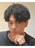 MEN’S HAIR/波巻きツイストスパイラル/フェザーパーマ/都島/J
