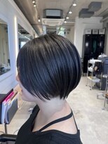 ヘア デザイン リスク(HAIR DESIGN RISK) 【RISK 白井琴菜】 三鷹 丸みショートボブ