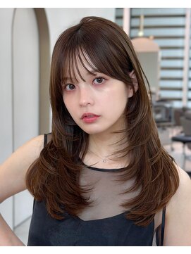 ライズ ネックス ザ サロン 渋谷(LIZE nex the salon) 【小顔レイヤーカット 前髪あり #12】#渋谷駅#韓国#髪質改善