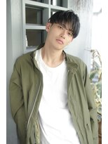 クシュ 所沢西口エミテラス前店(kusyu...)&nbsp;シースルーマッシュテーパーフェードオールバックバロックパーマ