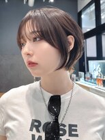 アルバム 銀座(ALBUM GINZA) シースルーバングマッシュショートヘア_F1845