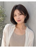 テーラヘアー 葛西店(TELA HAIR)&nbsp;【大人ひし形ショートボブ×艶ブラウン】