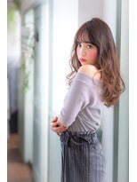 ヘアーアートシフォン 池袋西口店(Hair art chiffon)&nbsp;ブルージュカラーアシメで似合わせカットヴェールウェーブ 池袋