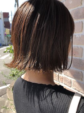 ヘアメイクエイト 丸山店(hair make No.8) 【担当＊岩切祐樹】切りっぱなしボブ