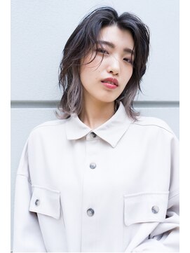 アッシュ 祐天寺店(Ash) 真ん中分けウルフ