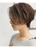 大人かわいい×ベージュカラー×ハンサムショート