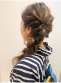サイド編み下ろし