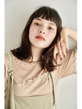 ノエル 池袋店(noel) 【noel】ワンレンミディxソフトモカブラウン