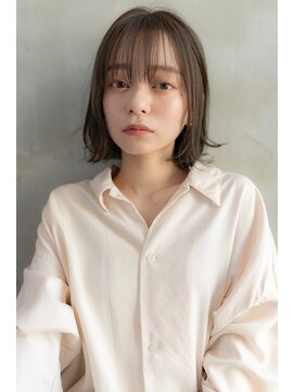 オースティン 門前仲町(AUSTIN) 大人かわいい前髪セシルカットココアブラウンフリンジウェーブ