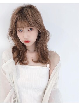 エレノア トーキョー 恵比寿(ELEANOAH TOKYO) 韓国くびれヘア　かきあげAラインボブマロンベージュ