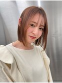 ぷつっとボブ×小顔バング ショートボブ 20代/30代/40代