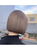 Bob×ベージュカラー