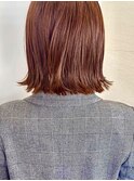 切りっぱなしボブ * オレンジブラウン【neolivecapu町田店】