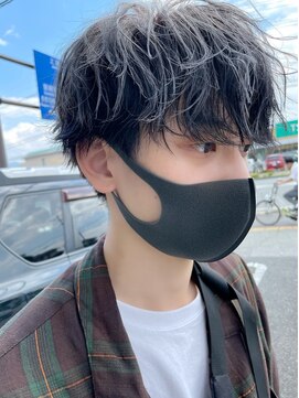 ウル(uLu.) 【セクションカラー】メンズマッシュ/デザインシルバー☆