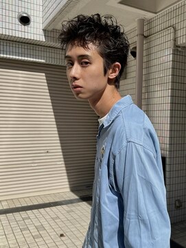 ヒュージ 三軒茶屋(huge) アップバング/束感ショート/ツーブロックマッシュ/コンマヘア