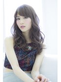 抜け感柔らかロング