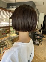 ヌーバイアンドライフ(NU. by and life)&nbsp;20代/30代/40代/ミニボブ[カーキベージュ/アッシュオリーブ]