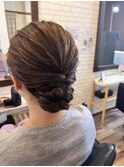 シンプルヘアセット