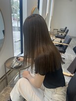 ビーヒアナウ 野々市市役所前店(BE HERE NOW N゜04) オリーブベージュに髪質改善カラー