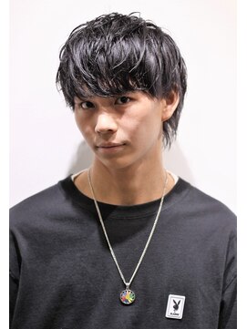 ノイセル 心斎橋(Noisyle) ナチュラルマッシュウルフ×ニュアンスパーマ