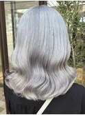ホワイトシルバー_ハイトーン_ケアブリーチ_ペールカラー