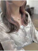イヤリングカラーピンクインナーカラーピンク２０代３０代４０代