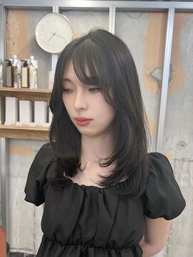 イオエ 梅田(ioe) ダブルカラー/大人ボブ/黒髪スタイル/髪質改善/縮毛矯正