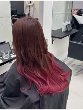 アライブ ハラジュク(ALIVE harajuku) 【ALIVE 夕貴】ピンクグラデーションカラー