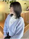 【loje】ミディアムウルフ似合わせカット/ダークグレージュ