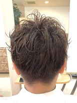 カットハウス はさみの部屋&nbsp;ハンサムショート/ゆるパーマ/かりあげ/モカベージュ/前髪あり