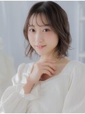 透けバングフェザーパーマゆるふわボブディc7上尾20代30代40代